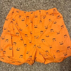 Old Navy Men's Orange Pumpkin Print Athletic Shorts